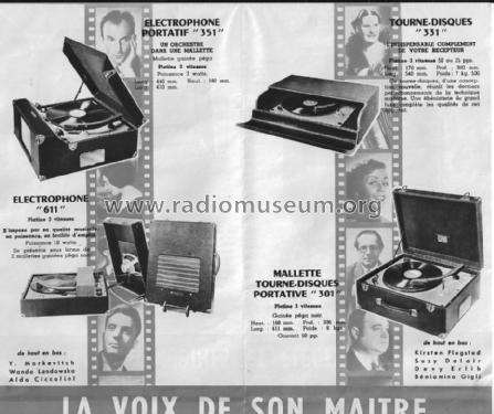 Électrophone 611; Pathé-Marconi, Les (ID = 1475199) R-Player