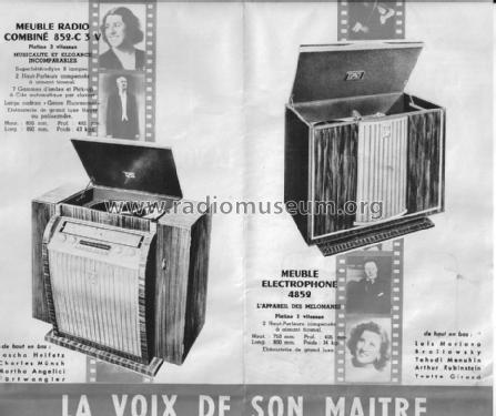 Électrophone Meuble 4852; Pathé-Marconi, Les (ID = 1475183) R-Player