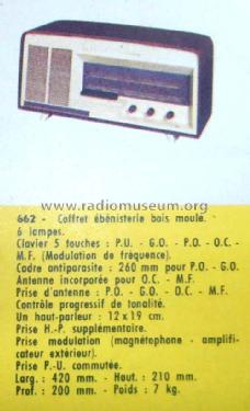 662 Ch= 510; Pathé-Marconi, Les (ID = 2675091) Radio