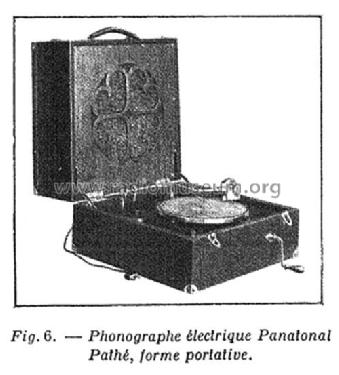 Panatonal Phonographe électrique portative ; Pathé Radio, Pathé (ID = 1984184) Ton-Bild