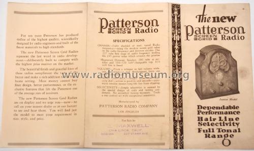 M 7-69; Patterson Radio Co. (ID = 1962628) Radio