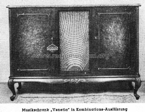 Musikschrank Venetia; Pawerphon, Werner & (ID = 1232342) Radio