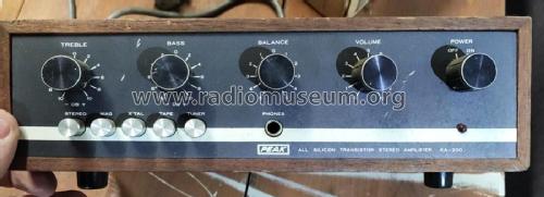 All Silicon Transistor Stereo Amplifier KA-200; Peak brand, H. Rowe (ID = 2828085) Ampl/Mixer