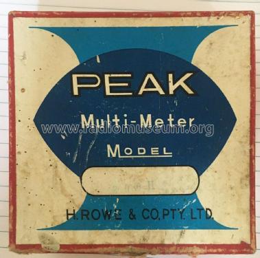 Analog Multimeter 200H; Peak brand, H. Rowe (ID = 2687605) Equipment