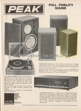 Speaker System NS-90; Peak brand, H. Rowe (ID = 2896177) Parleur