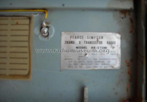 2 Band Transistor 9 AB-210M; Pearce-Simpson, Inc. (ID = 1792427) Radio