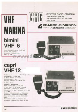 Bimini VHF 6 Marina ; Pearce-Simpson, Inc. (ID = 2799961) Commercial TRX