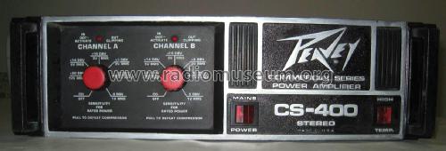 Commercial series power amplifier CS-400 Stereo; Peavey Electronics; (ID = 2023094) Ampl/Mixer