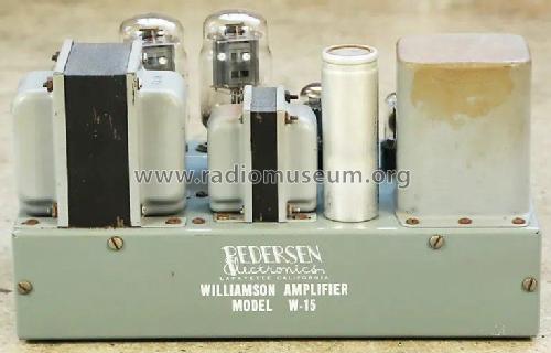 Williamson Amplifier Model W-15; Pedersen Electronics (ID = 2869259) Ampl/Mixer