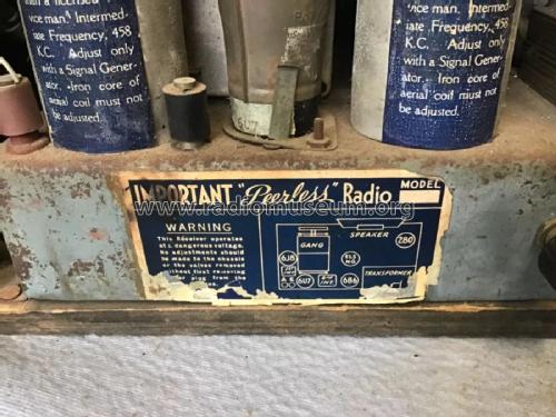 Peerless 5 Valve, Dual Band ; Peerless Radio (ID = 3098593) Radio