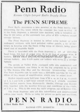 Penn Supreme ; Penn Radio; Kansas (ID = 2551939) Radio