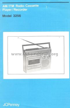 AM/FM Radio Cassette Player/Recorder 3256; JCPenney, Penney's, (ID = 1813443) Radio