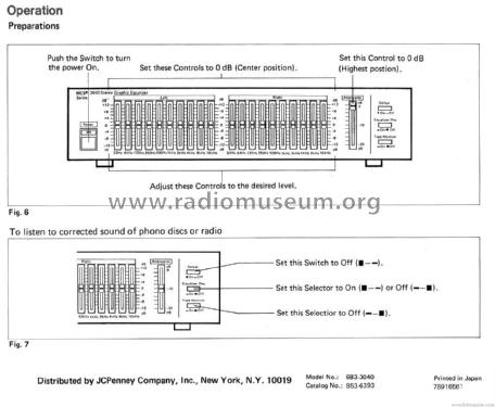 MCS Series Stereo Graphic Equalizer 3040; JCPenney, Penney's, (ID = 1784349) Ampl/Mixer