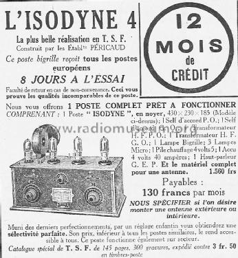 Isodyne 4014; Péricaud, G. et A. P (ID = 2611698) Radio