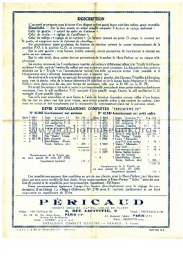 Trisodyne IV 4264; Péricaud, G. et A. P (ID = 2410376) Radio