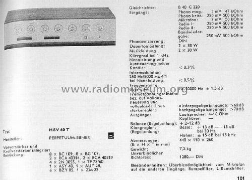 HSV60T; Perpetuum-Ebner PE; (ID = 589119) Ampl/Mixer