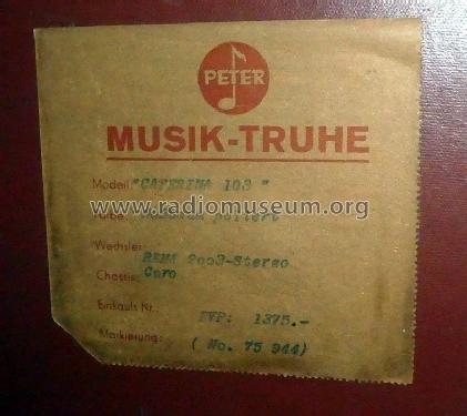 Musiktruhe Caterina 103 Ch= Rema 2003; Peter, August, (ID = 2634285) Radio