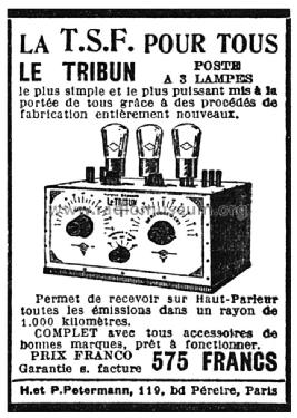 Le Tribun ; Petermann, H & P; (ID = 2138494) Radio