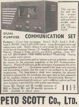 Dual Purpose Communication Set ; Peto Scott Co. Ltd. (ID = 3014960) Radio