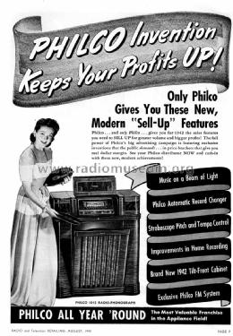 1012 Radio-Phonograph; Philco, Philadelphia (ID = 1056712) Radio