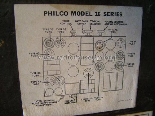 16L ; Philco, Philadelphia (ID = 692160) Radio