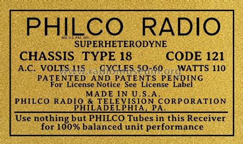 18B ; Philco, Philadelphia (ID = 2837799) Radio