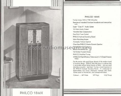 18MX ; Philco, Philadelphia (ID = 1802255) Radio