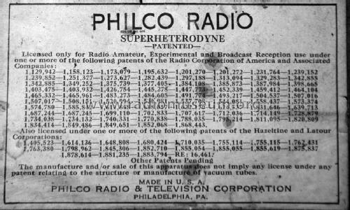 19H ; Philco, Philadelphia (ID = 2146550) Radio