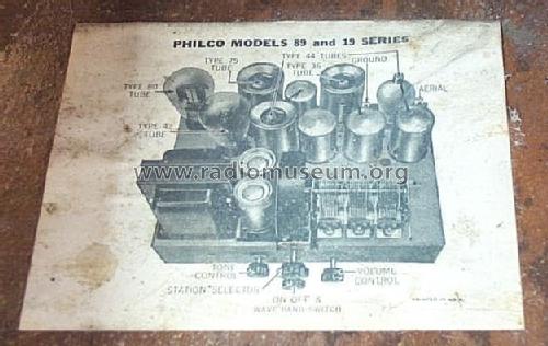 19LZ ; Philco, Philadelphia (ID = 502322) Radio