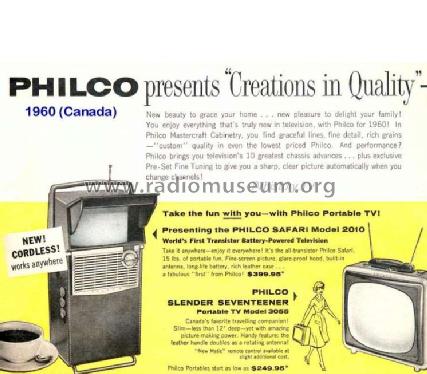 H2010BL Safari 10AT10; Philco, Philadelphia (ID = 179147) Television