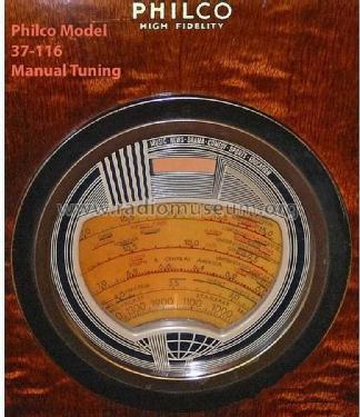 37-116X ; Philco, Philadelphia (ID = 1070809) Radio