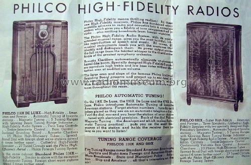 37-116X ; Philco, Philadelphia (ID = 1614649) Radio