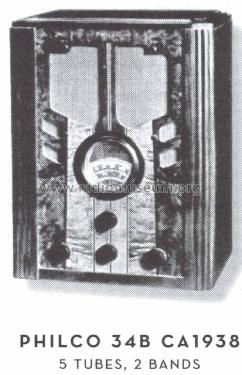 37-34B ; Philco, Philadelphia (ID = 1572575) Radio