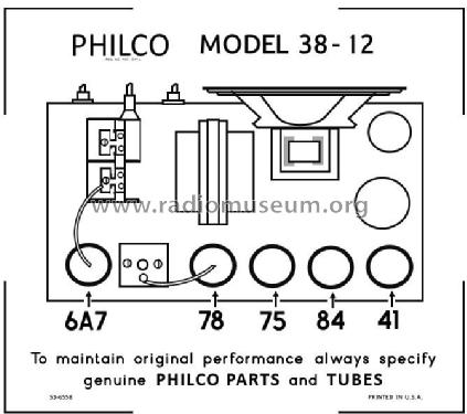 38-12CBI ; Philco, Philadelphia (ID = 2786904) Radio