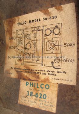 38-620T ; Philco, Philadelphia (ID = 1221893) Radio