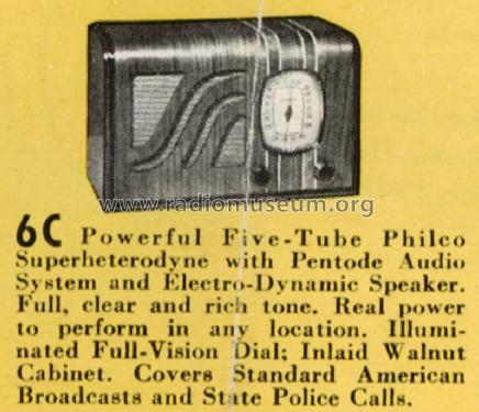 39-6C ; Philco, Philadelphia (ID = 1509226) Radio