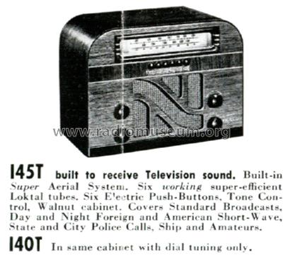 40-145T ; Philco, Philadelphia (ID = 1374033) Radio