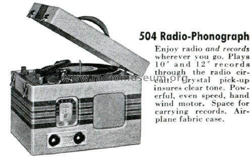 40-504P Radio-Phonograph; Philco, Philadelphia (ID = 1374457) Radio