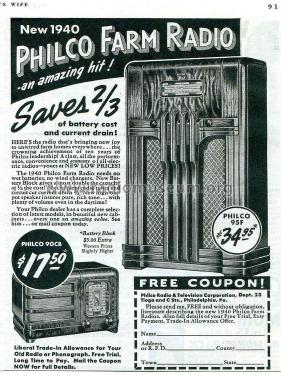 40-95F ; Philco, Philadelphia (ID = 2812228) Radio