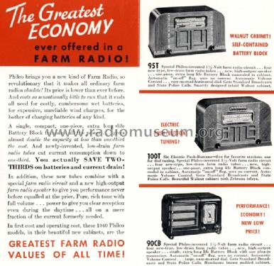 40-95T ; Philco, Philadelphia (ID = 1373448) Radio