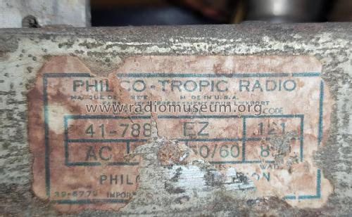 Philco-Tropic 41-788 EZ Code 121, 122; Philco, Philadelphia (ID = 2744298) Radio
