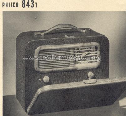 843T ; Philco, Philadelphia (ID = 195478) Radio