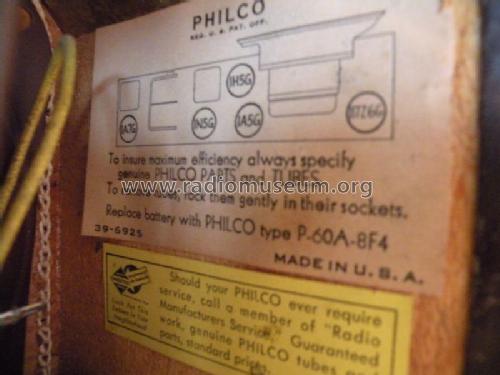 41-851T ; Philco, Philadelphia (ID = 1929296) Radio