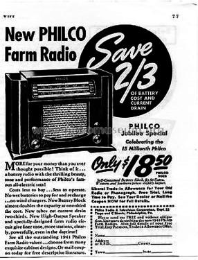 41-90CB ; Philco, Philadelphia (ID = 2102593) Radio