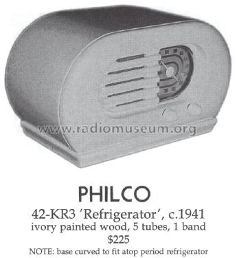 42-KR-3 ; Philco, Philadelphia (ID = 1455517) Radio