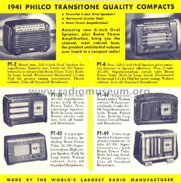 42-PT-2 ; Philco, Philadelphia (ID = 1459068) Radio