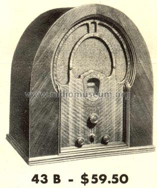 43B ; Philco, Philadelphia (ID = 1516483) Radio