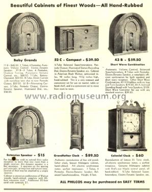 43B ; Philco, Philadelphia (ID = 1516484) Radio