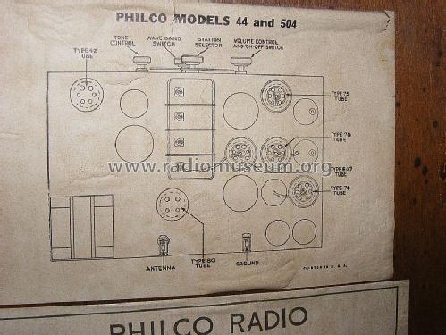 44H ; Philco, Philadelphia (ID = 1032466) Radio