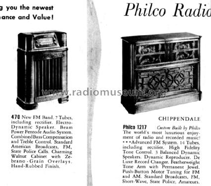 46-1217 Chippendale; Philco, Philadelphia (ID = 1377357) Radio